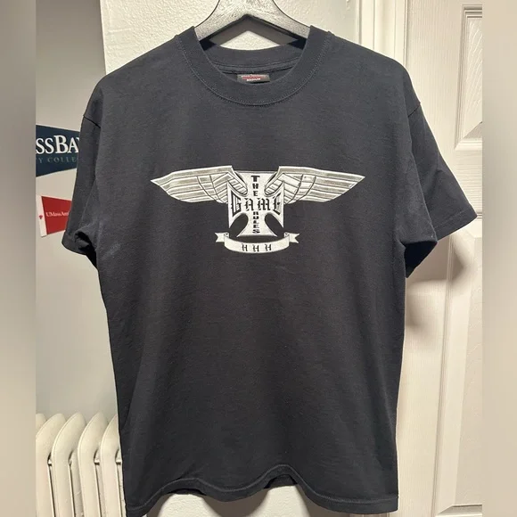 VINTAGE 2004 Euro WWE HHH TRIPLE H T SHIRT BLOOD SWEAT PAIN Size Men’s Medium - Picture 1 of 6